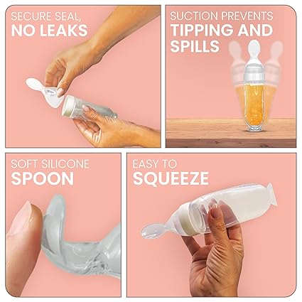 Mess-Free Baby Feeding Bottle