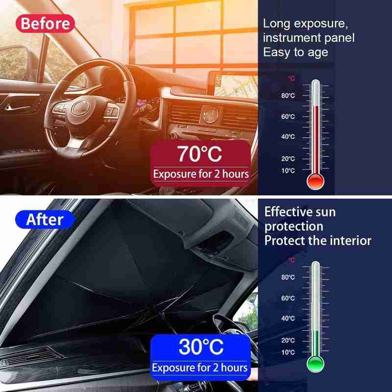 Car Windshield Sun Shade Umbrella.